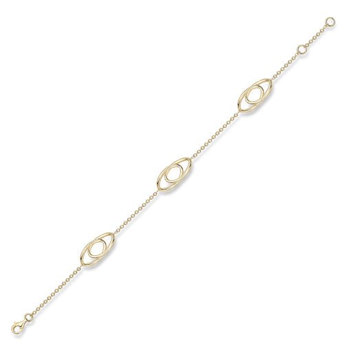 9ct Gold Fancy Link Bracelet - Samuel Perry