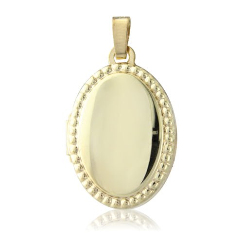 9ct Gold Oval Locket - Samuel Perry
