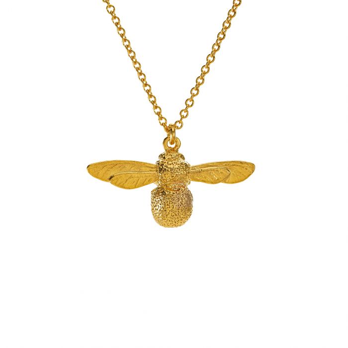 Alex Monroe Sterling Silver GP Baby Bee Necklace - Samuel Perry