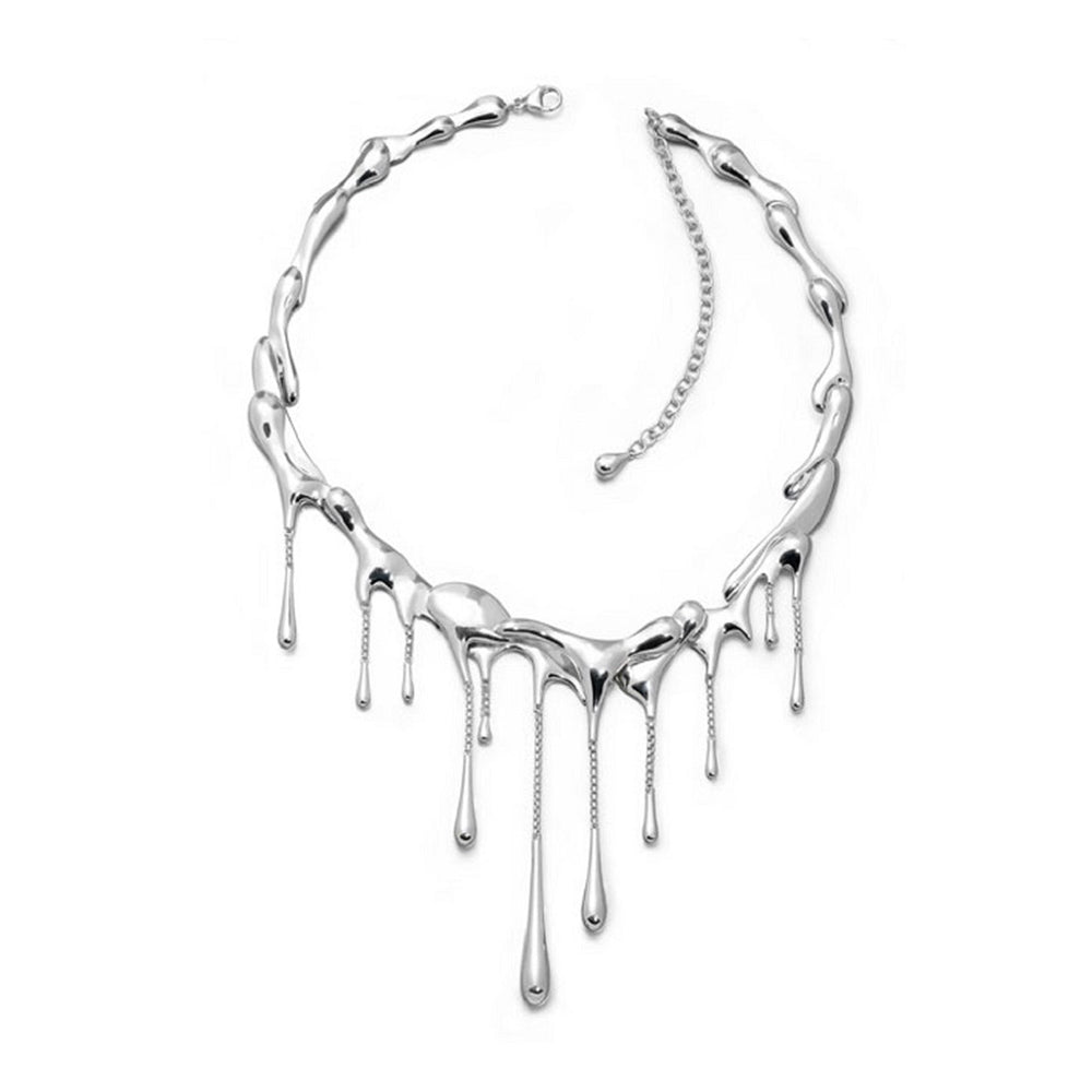 Sterling Silver Drop Necklace - Samuel Perry